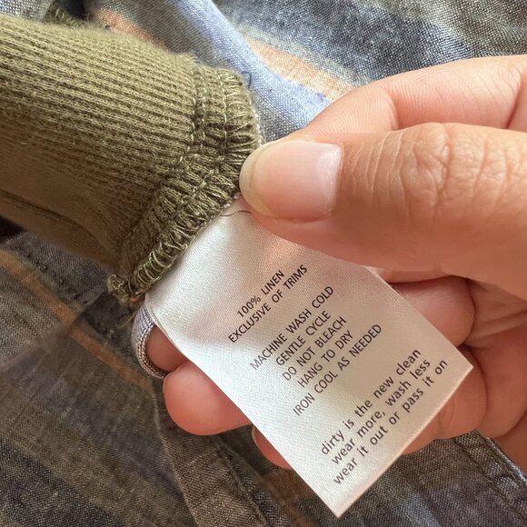 Toad & Co medium linen striped skirt - Picture 7 of 7